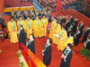 祭祖大典住持以及法講師的彩排